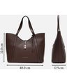 Women Tote Bag with Zip Closure