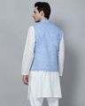 Men Patterned Regular Fit Kurta with Pyjamas & Nehru Jacket