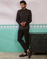 Men Embroidered Regular Fit Bandhgala