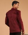 Men Micro Print Regular Fit Nehru Jacket