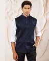 Men Printed Regular Fit Nehru Jacket