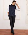 Men Printed Regular Fit Nehru Jacket
