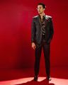 Men Slim Fit Embellished Blazer
