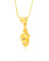 Men Yellow Gold Gajanana Pendant
