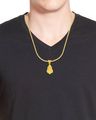 Men Yellow Gold Vigneshwara Pendant