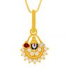 Women Yellow Gold Balaji Diven Pendant