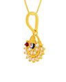Women Yellow Gold Balaji Diven Pendant