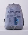 Unisex Typographic Print Everyday Backpack with Adjustable Straps