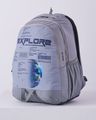 Unisex Typographic Print Everyday Backpack with Adjustable Straps