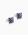 Set of 2 Checked Cufflinks