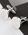 Stainless Steel Alphabet S Cufflinks