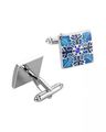 Stainless Steel Silver-Plated Cufflinks