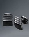 Striped Metal Cufflinks
