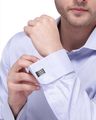 Striped Metal Cufflinks