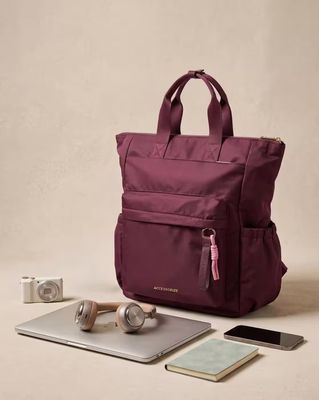 Women Tex-Applique Backpack with Adjustable Straps