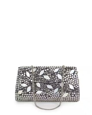 Embellished Clutch with Chain Strap