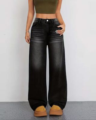 Women High Rise Relaxed Jeans