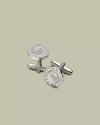 Mother of Pearl & Onyx Evening Cufflink