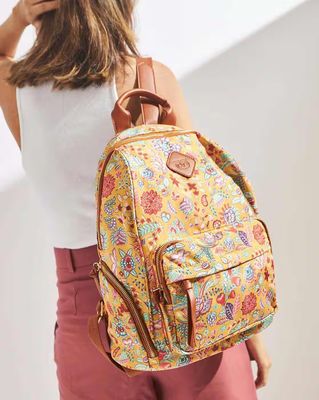 Women Floral Print Backpack with Adjustable Strap