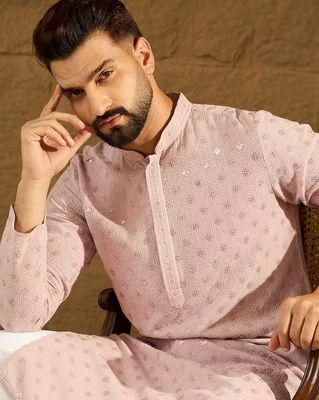 Men Embroidered Kurta Pyjama Set