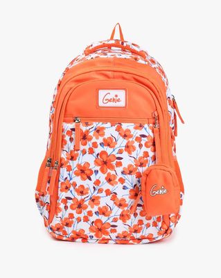 Printed Backpack with Adjustable Shoulder Straps
