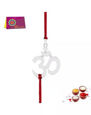 Silver-Plated Rakhi Bracelet