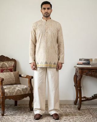 Floral Print Regular Fit Kurta with Pants
