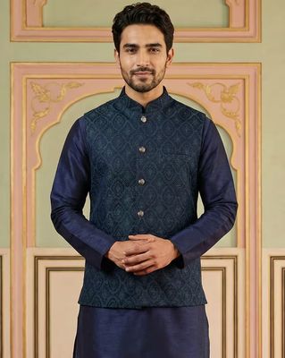 Woven Design Nehru Jacket