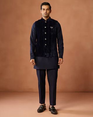 Men Regular Fit Nehru Jacket