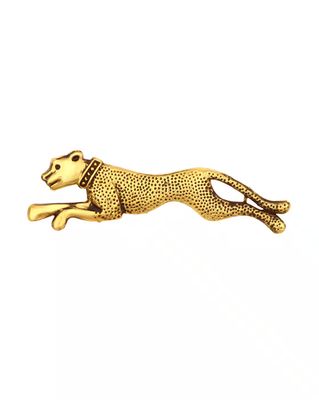 Gold Plated Lion Lapel Pin
