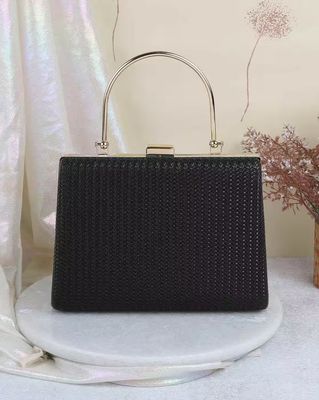 Women Braided Clutch Bag with Top-Handle