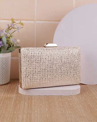 Women Embellished Foldover clutch