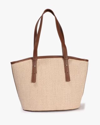 Contrast Straps Shoulder Bag