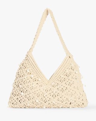 Stylized Knitted Shoulder Bag