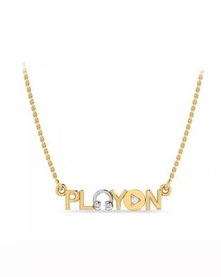 The Play On Dual-Toned Diamond Pendant