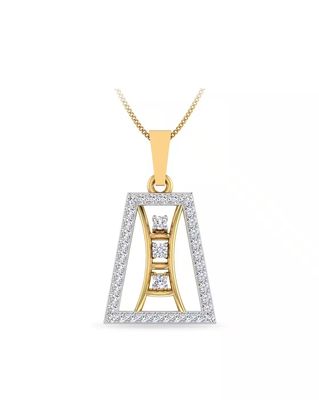 The Ryan Yellow Gold Diamond Pendant