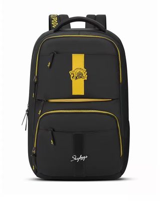 Unisex Thala CSK 16.5" Compatible Laptop Backpack with USB Port & Rain Cover-24L