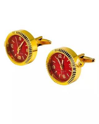 Men Brass Watch Dial Cufflinks