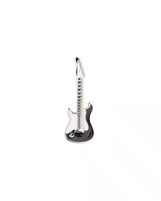 Metallic Guitar Lapel Pin