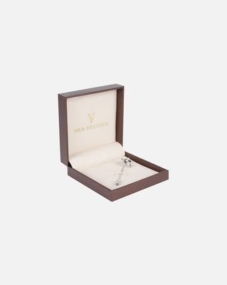 Men Silver-Plated Tiepin