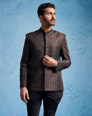 Men Self-design Jacket
