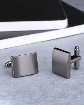 Matte Finish Button Cufflinks