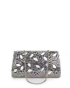 Embellished Clutch with Chain Strap