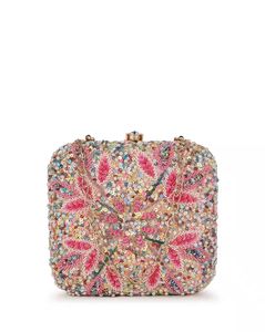 Embellished Clutch with Chain