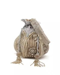 Embellished Potli Bag with Detachable Strap