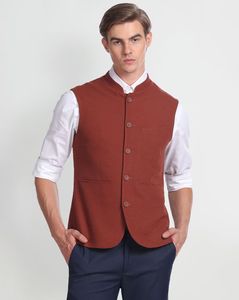 Men Regular Fit Nehru Jacket