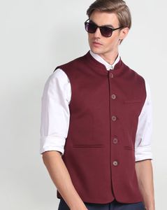 Nehru Jacket with Welt Pockets
