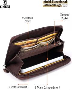 Women Quilted Genuine Leather Clutch