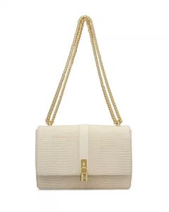 Women Logo Embossed Sling with Chain Strap