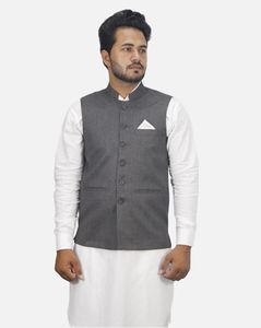 Men Mandarin-Collar Nehru Jacket